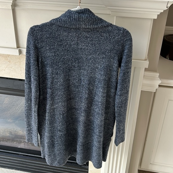 Barefoot Dreams CozyChic Lite Circle Open Front Cardigan Marled Blue XS Small - Picture 7 of 7